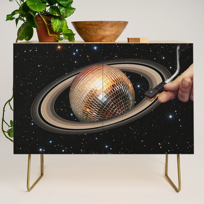 Galactic DJ II - Saturn Disco Ball P Credenza Gallery Image 1