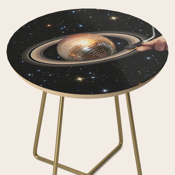Galactic DJ II - Saturn Disco Ball P Side Table Gallery Image 2