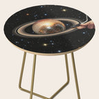 Galactic DJ II - Saturn Disco Ball P Side Table Gallery Image 2