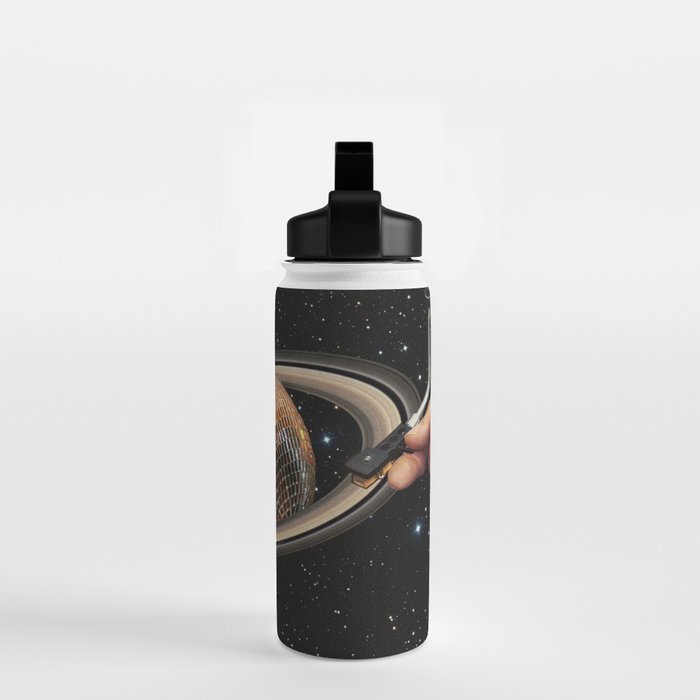 Galactic DJ II - Saturn Disco Ball P Water Bottle Gallery Image 2
