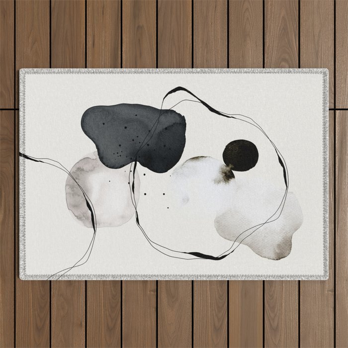 Contemporary Art, Minimalistic  Outdoor Rug Gallery Image 1