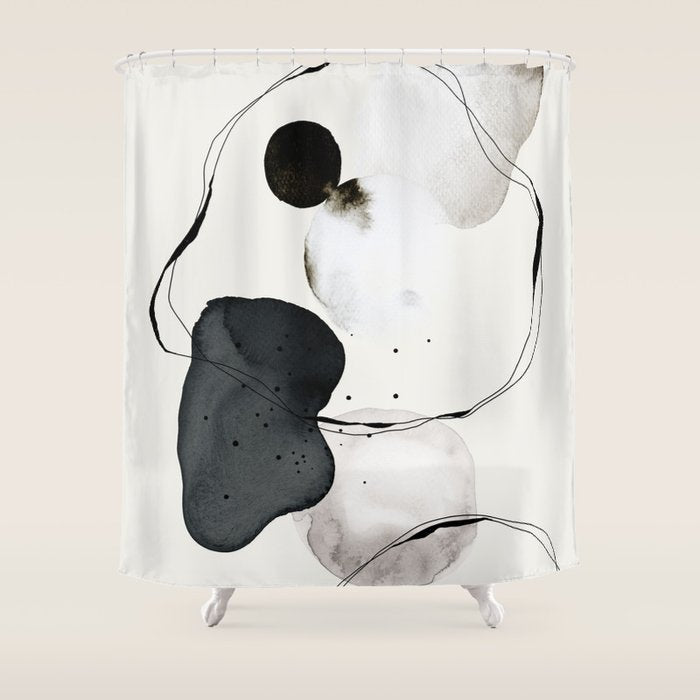 Contemporary Art, Minimalistic  Shower Curtain Gallery Image 1