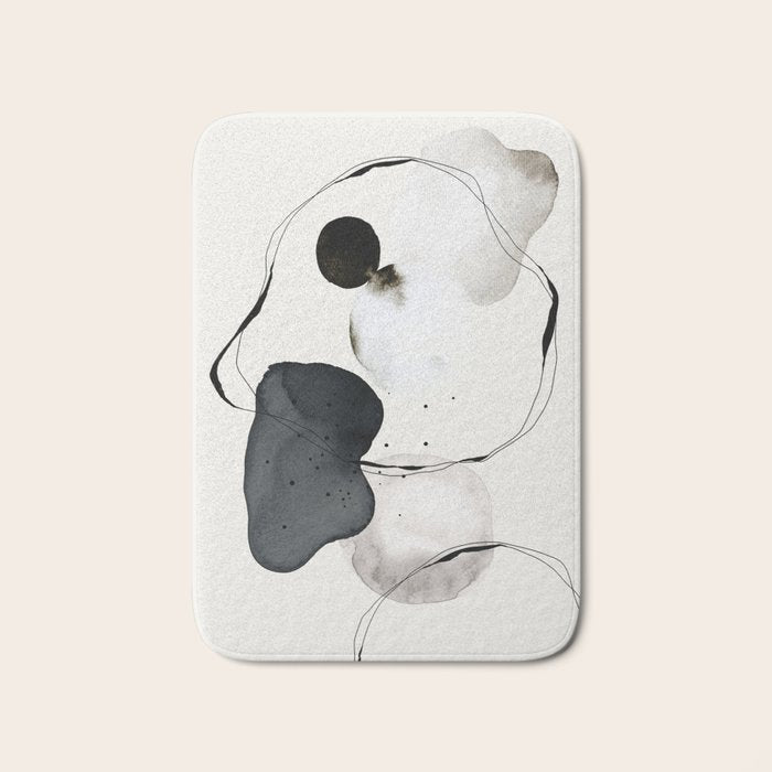 Contemporary Art, Minimalistic  Bath Mat Gallery Image 1