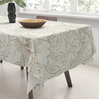 William Morris Poppy Cream Gold Pattern Tablecloth Gallery Image 3