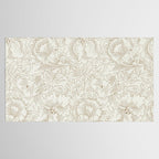 William Morris Poppy Cream Gold Pattern Tablecloth Gallery Image 2