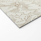 William Morris Poppy Cream Gold Pattern Welcome Mat Gallery Image 2