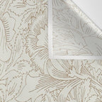 William Morris Poppy Cream Gold Pattern Wall Tapestry Gallery Image 3