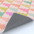 Christmas trees pastel geometric pattern Rug Gallery Image 4