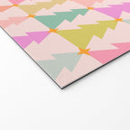 Christmas trees pastel geometric pattern Welcome Mat Gallery Image 2