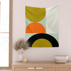think big 3 shapes geometric Wall Tapestry Gallery Image 2