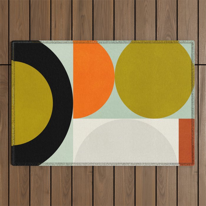 think big 3 shapes geometric Outdoor Rug Gallery Image 1
