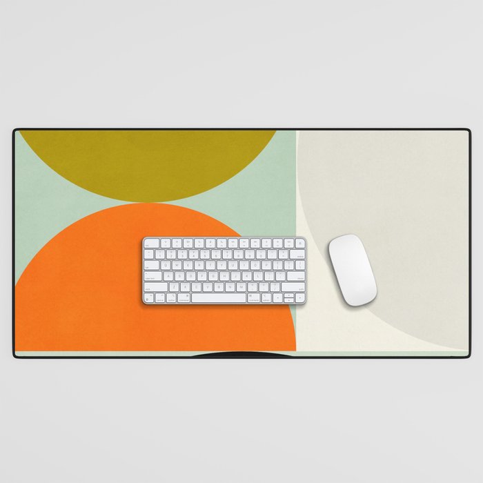 think big 3 shapes geometric Desk Mat Gallery Image 1