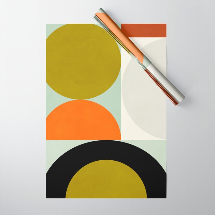 think big 3 shapes geometric Wrapping Paper Gallery Image 1