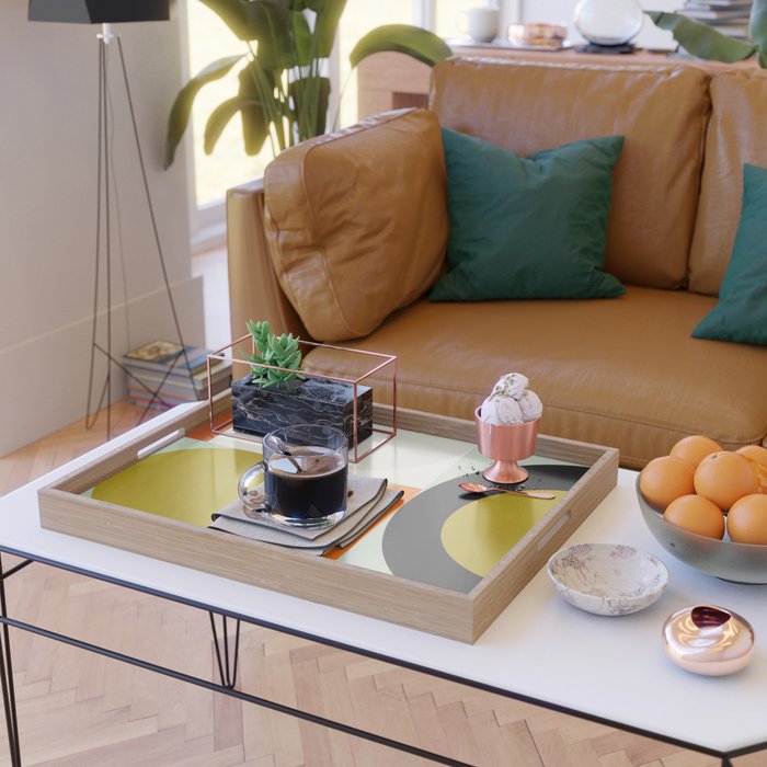 think big 3 shapes geometric Serving Tray Gallery Image 2
