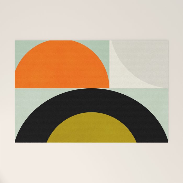 think big 3 shapes geometric Welcome Mat Gallery Image 1
