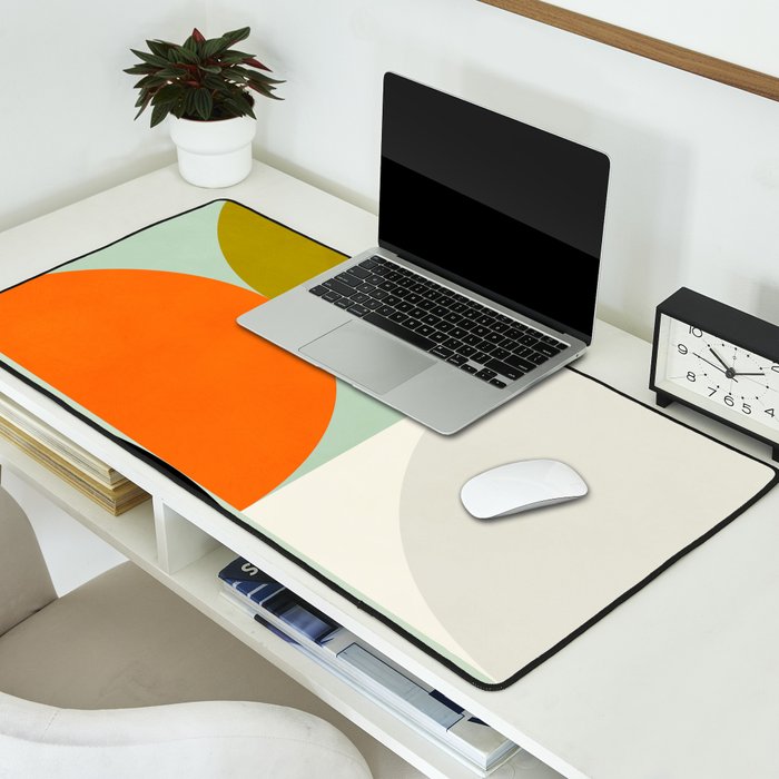 think big 3 shapes geometric Desk Mat Gallery Image 2