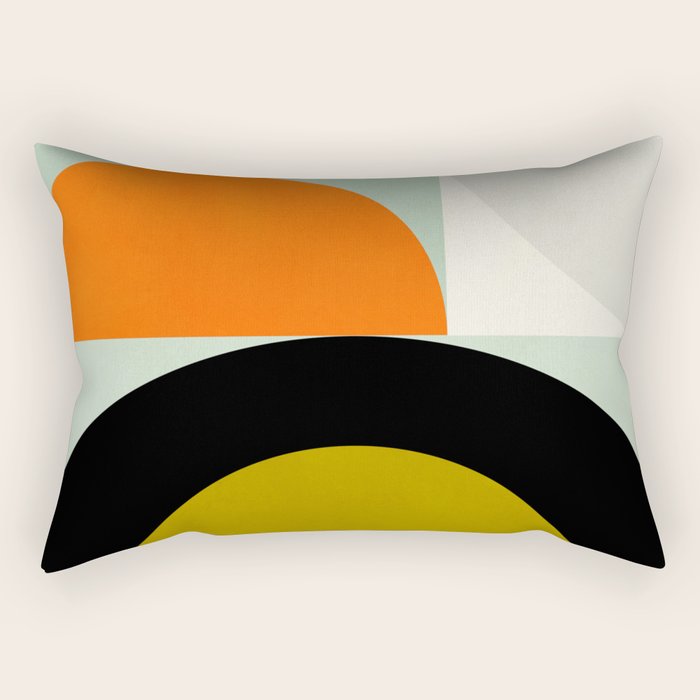think big 3 shapes geometric Rectangular Pillow Gallery Image 2
