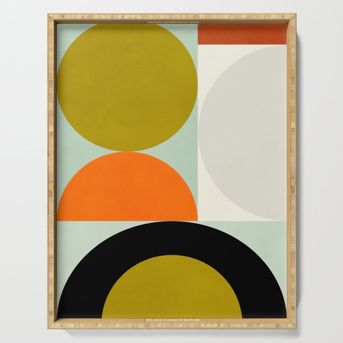 think big 3 shapes geometric Serving Tray Gallery Image 1