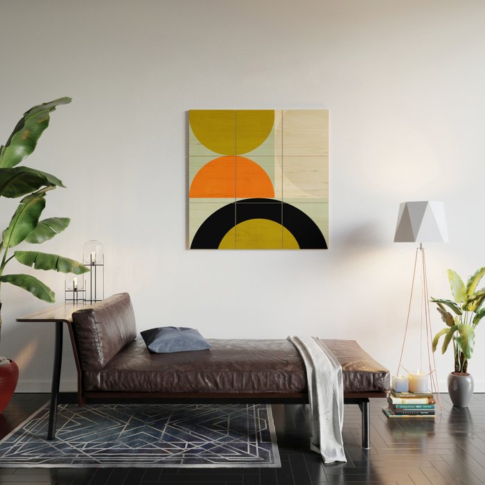 think big 3 shapes geometric Wood Wall Art Gallery Image 2
