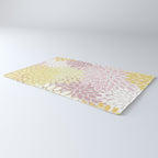 Floral Prints, Soft, Yellow and Pink, Design Prints Rug Gallery Image 3