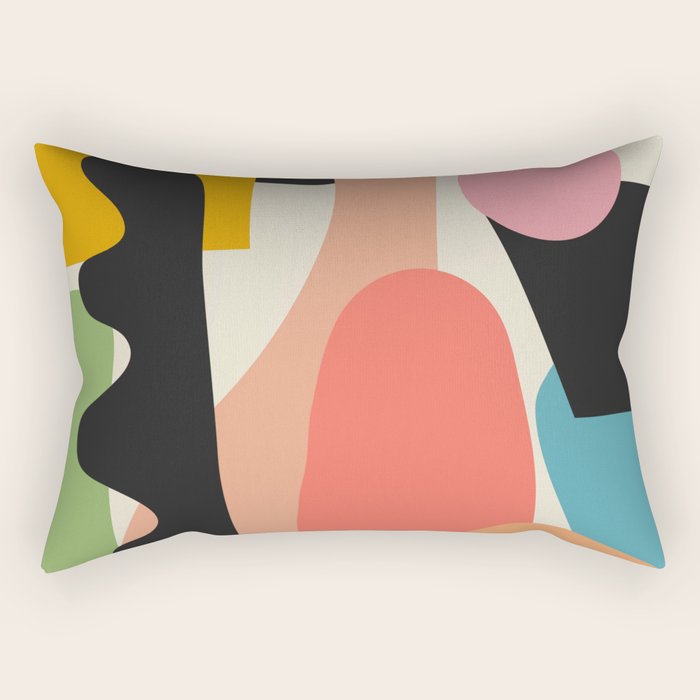 Modern Abstract Art 22 Rectangular Pillow Gallery Image 2