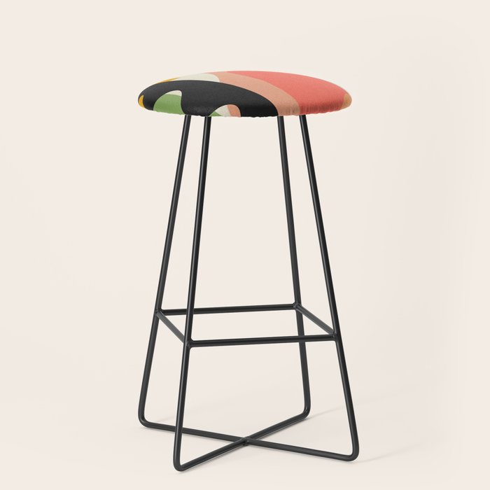 Modern Abstract Art 22 Stool Gallery Image 1