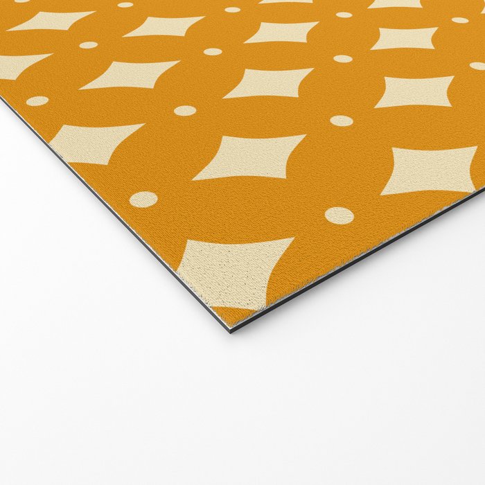 Vintage Stars III Orange Welcome Mat Gallery Image 2