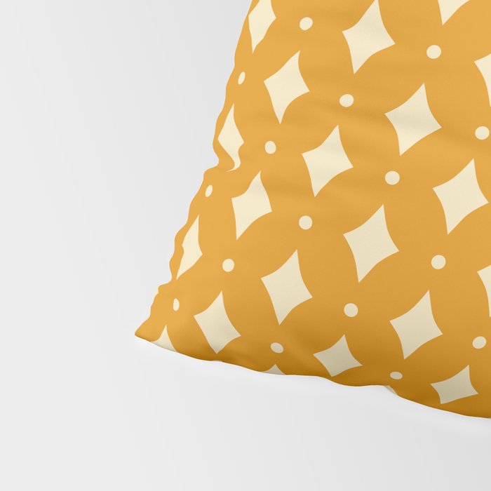 Vintage Stars III Orange Pillow Sham Gallery Image 4