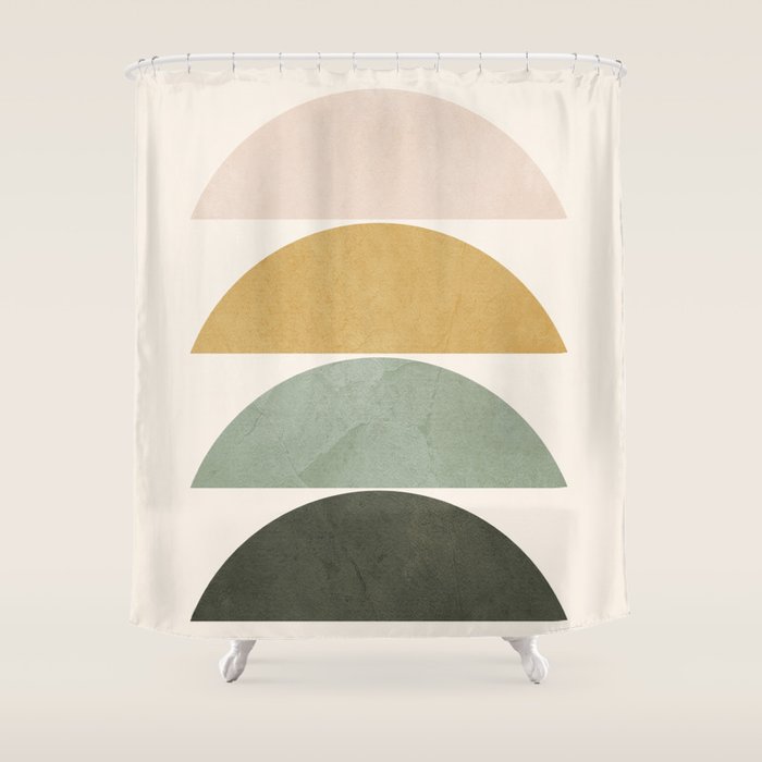 Minimal Geometric 51 Shower Curtain Gallery Image 1