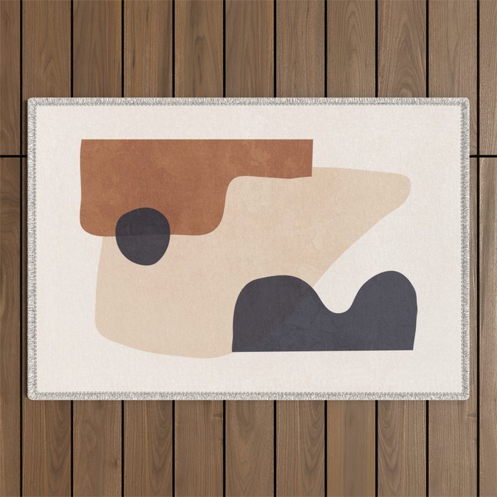 Abstract Minimal Shapes 32 Outdoor Rug Gallery Image 1