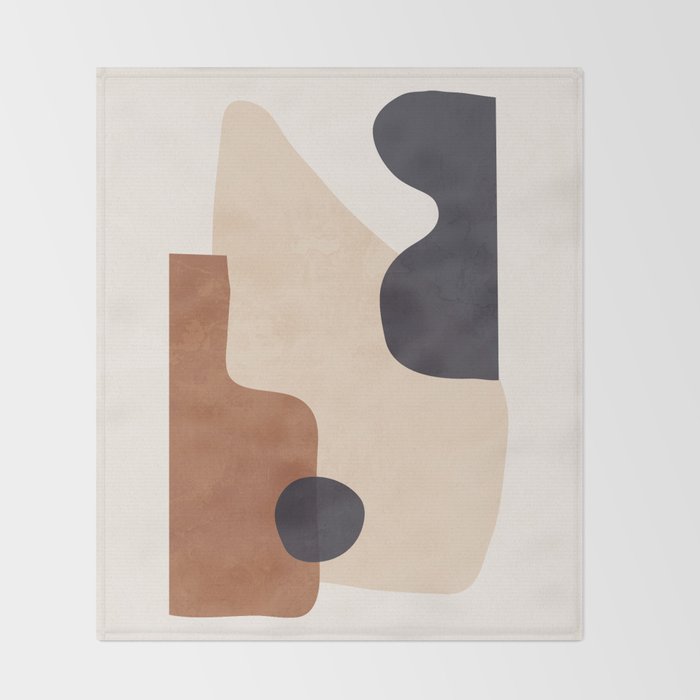 Abstract Minimal Shapes 32 Throw Blanket Gallery Image 2