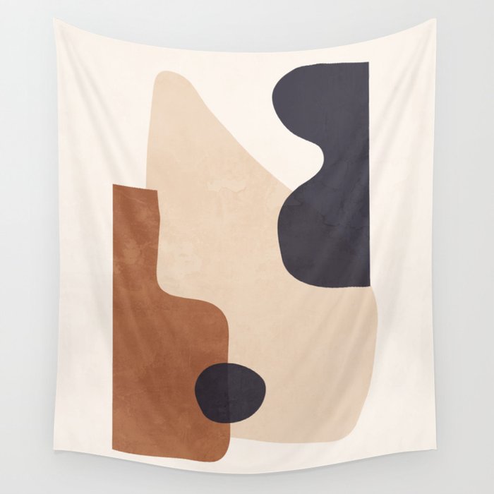 Abstract Minimal Shapes 32 Wall Tapestry Gallery Image 1