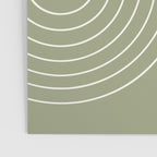 Minimal Line Curvature LXXXII Earthy Sage Green Mid Century Modern Arch Abstract Poster Gallery Image 3