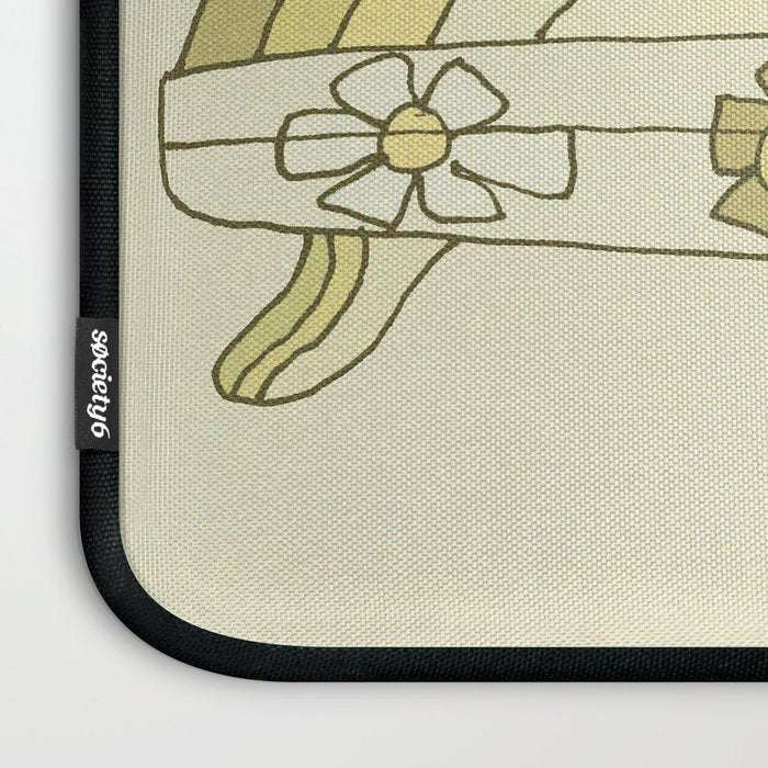 single fin radiate good vibes // retro surf art by surfy birdy Laptop Sleeve Gallery Image 3
