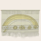 single fin radiate good vibes // retro surf art by surfy birdy Wall Hanging Gallery Image 1