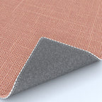 Salmon Linen Texture Rug Gallery Image 4