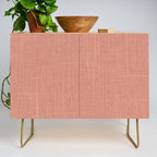 Salmon Linen Texture Credenza Gallery Image 1