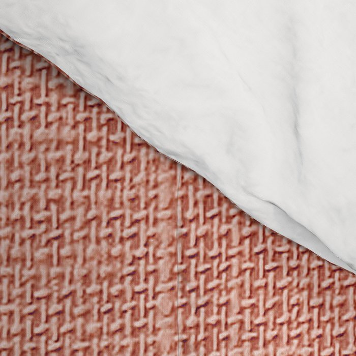 Salmon Linen Texture Comforter Gallery Image 4