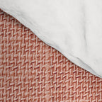Salmon Linen Texture Comforter Gallery Image 4