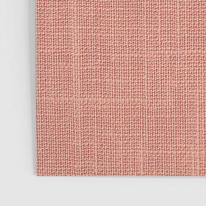 Salmon Linen Texture Poster Gallery Image 3