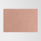 Salmon Linen Texture Rug Gallery Image 2