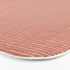 Salmon Linen Texture Bath Mat Gallery Image 3