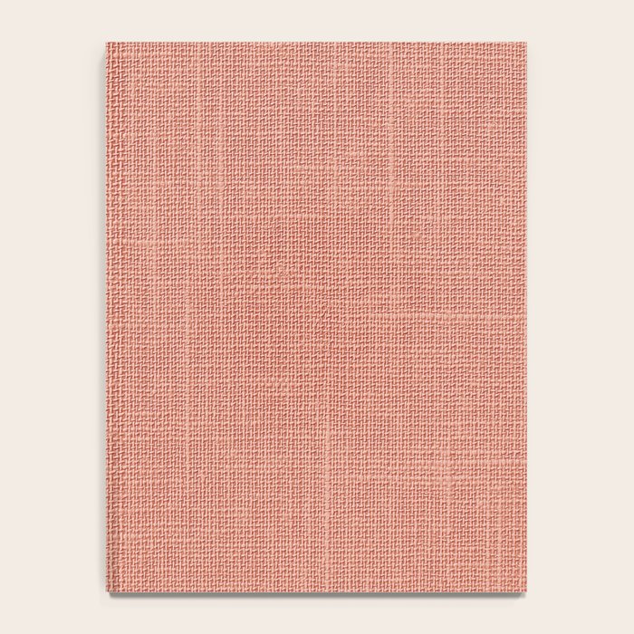 Salmon Linen Texture Notebook Gallery Image 4