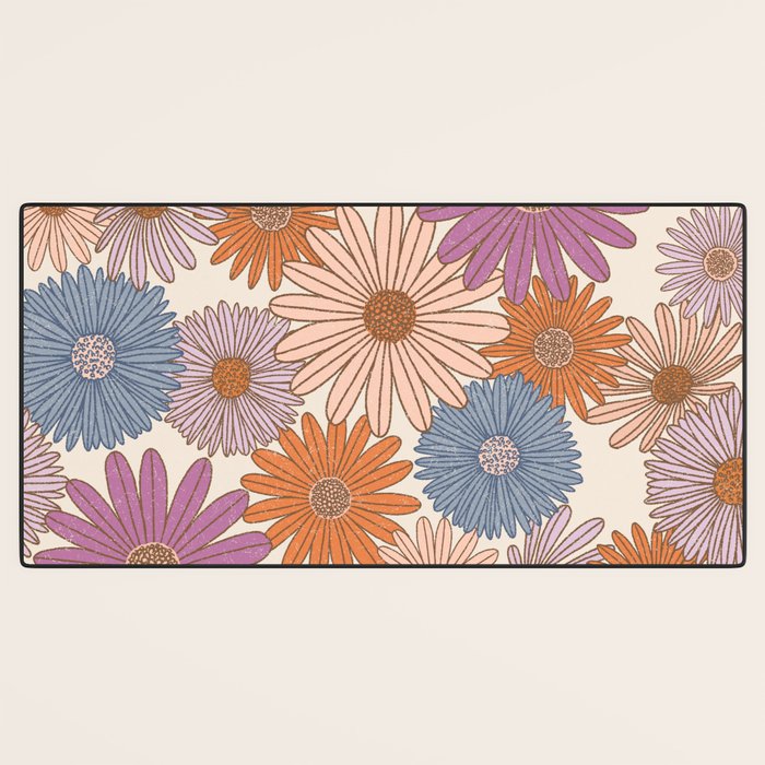 Boho Harvest Blooms - Cream Desk Mat Gallery Image 3