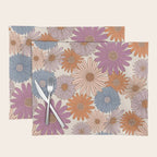 Boho Harvest Blooms - Cream Placemat Gallery Image 1