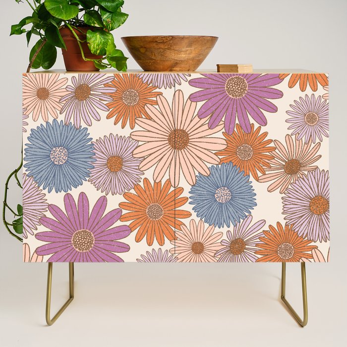 Boho Harvest Blooms - Cream Credenza Gallery Image 1