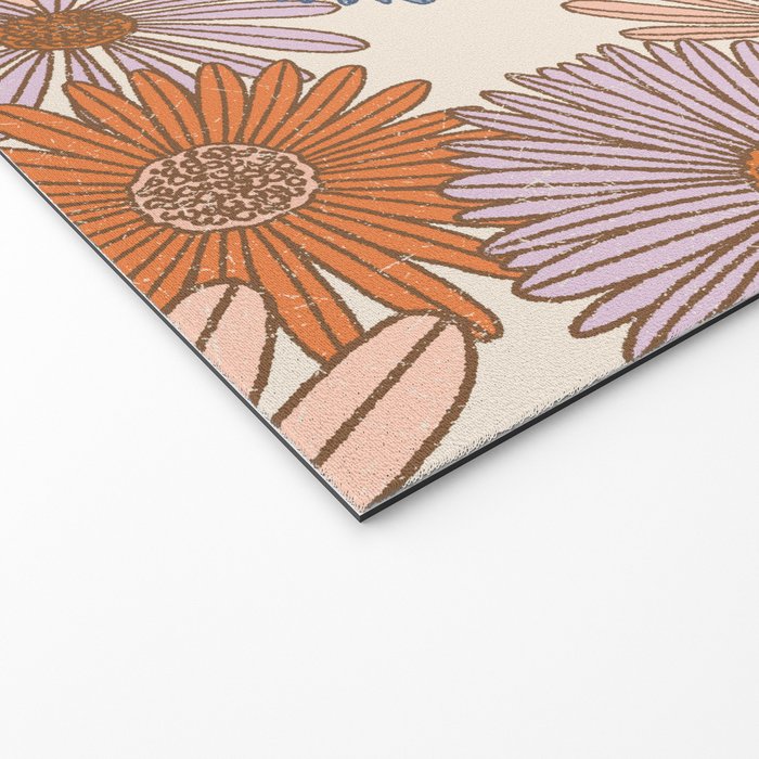 Boho Harvest Blooms - Cream Welcome Mat Gallery Image 2