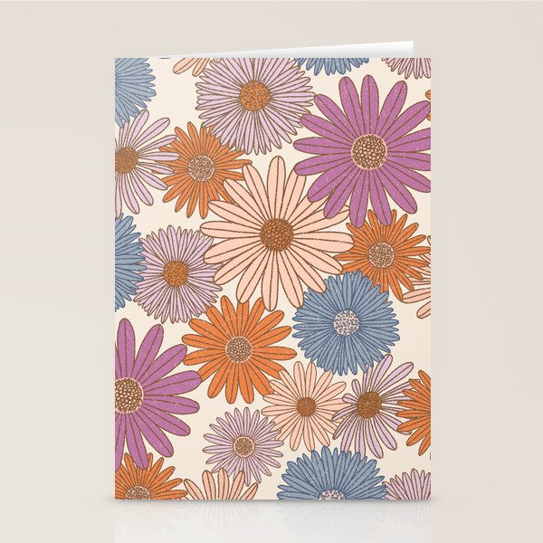 Boho Harvest Blooms - Cream Stationery Card Gallery Image 2