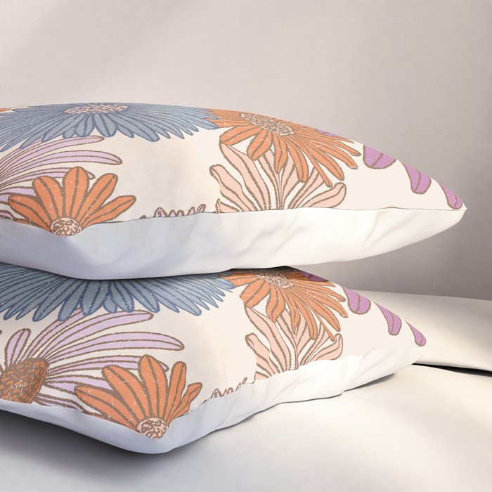 Boho Harvest Blooms - Cream Pillow Sham Gallery Image 3