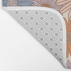 Boho Harvest Blooms - Cream Bath Mat Gallery Image 2
